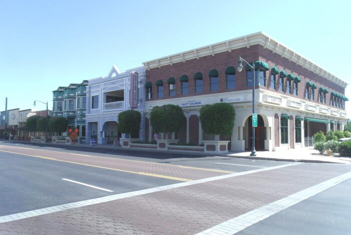 Gilbert Heritage District along Gilbert Road in Downtown Gilbert, Arizona