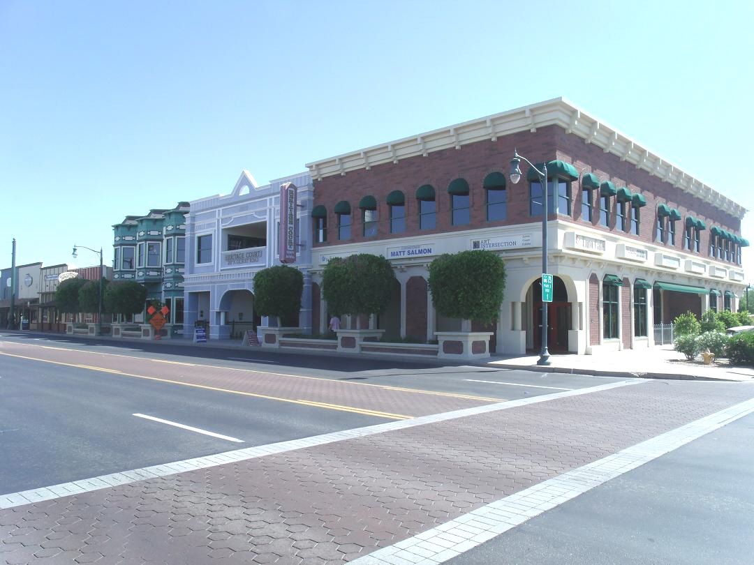 Gilbert Heritage District along Gilbert Road in Downtown Gilbert, Arizona